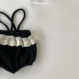 ［bebe holic］Pompon lace suspender bloomer