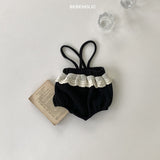 ［bebe holic］Pompon lace suspender bloomer