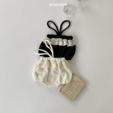 ［bebe holic］Pompon lace suspender bloomer