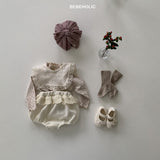 ［bebe holic］Pompon lace suspender bloomer