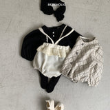 ［bebe holic］Pompon lace suspender bloomer