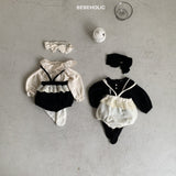 ［bebe holic］Pompon lace suspender bloomer