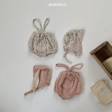 ［bebe holic］Rabbit bonnet set