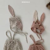 ［bebe holic］Rabbit bonnet set