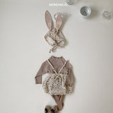 ［bebe holic］Rabbit bonnet set