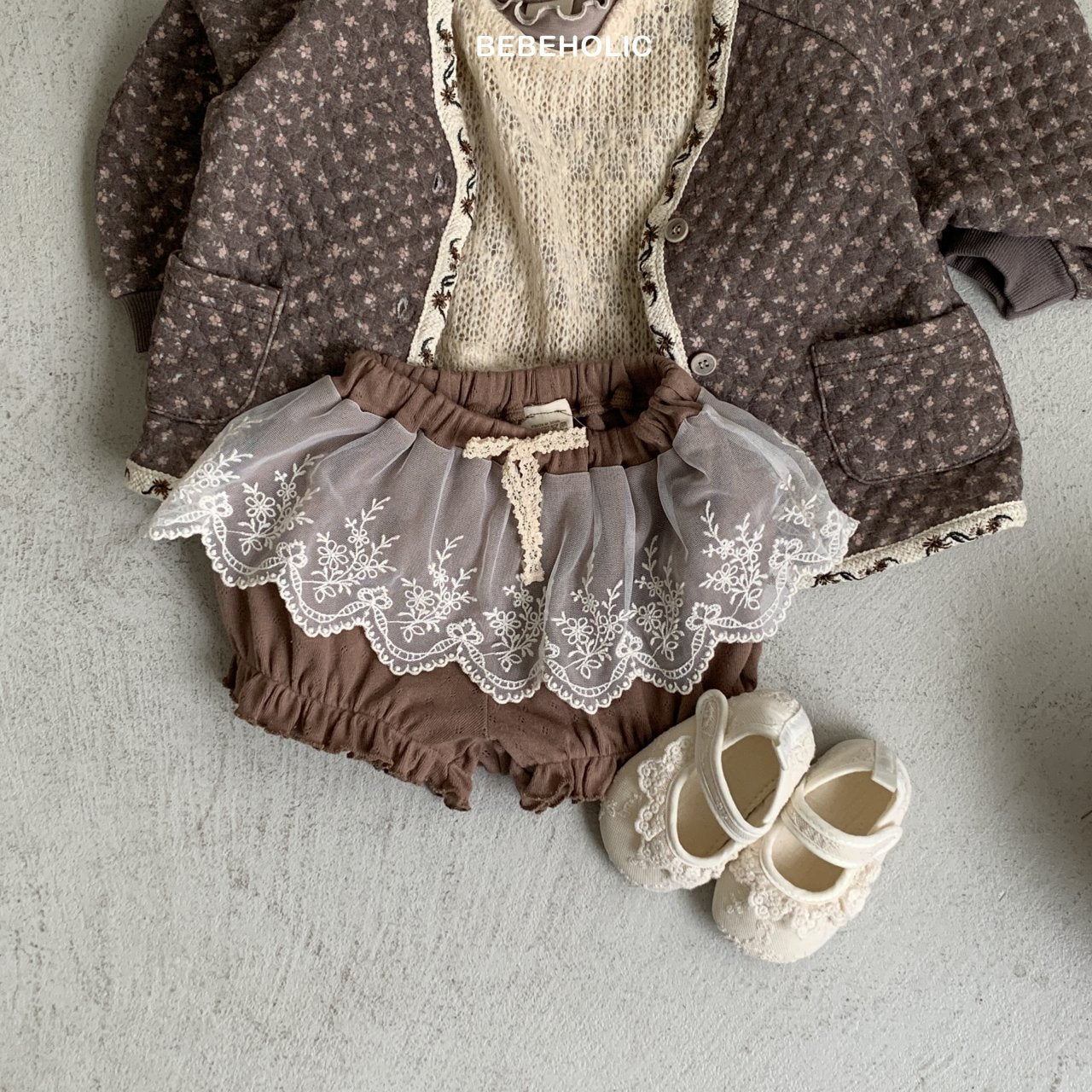 ［bebe holic］Cheese lace bloomer