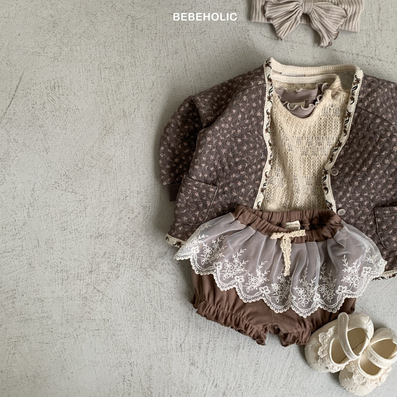 ［bebe holic］Cheese lace bloomer