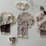 ［bebe holic］Double lace flare pants