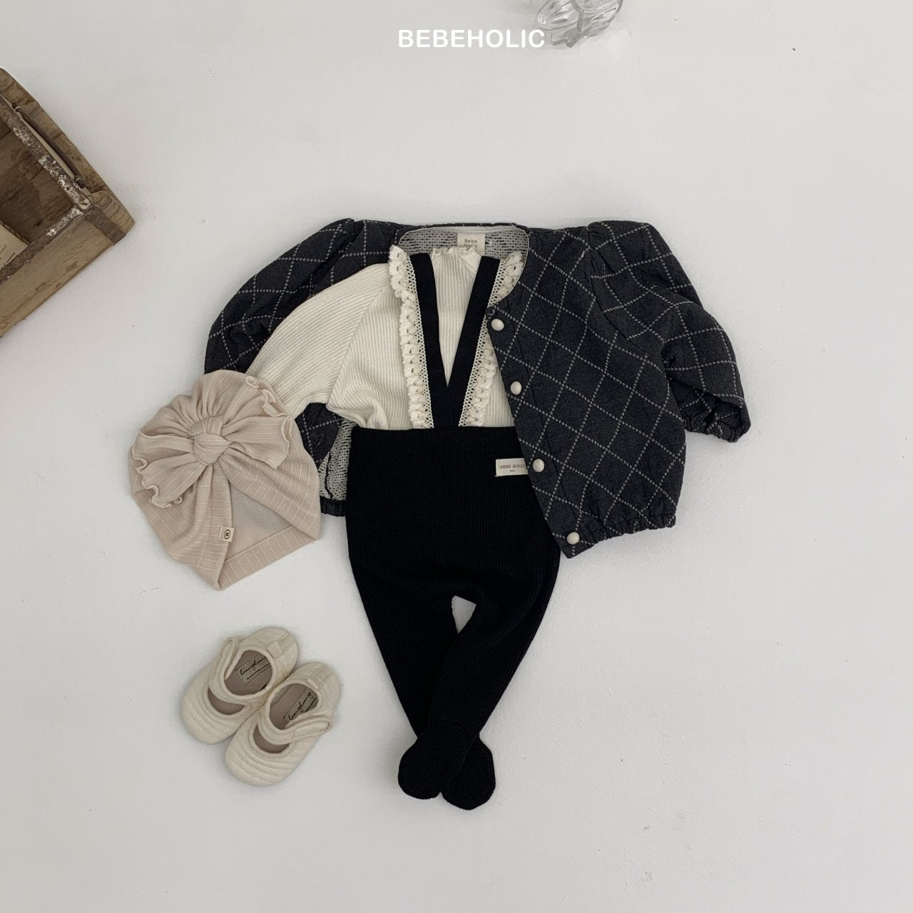 ［bebe holic］Bella lace suspender tights