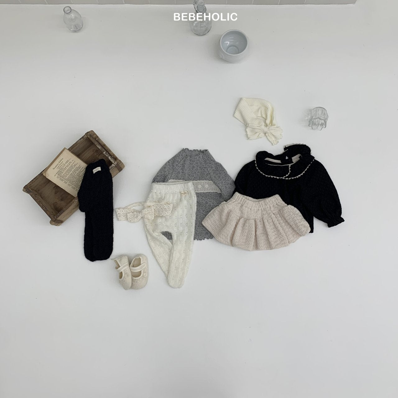 ［bebe holic］Heart lace tights