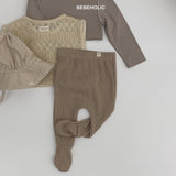 ［bebe holic］Olive rib tights