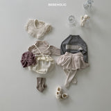 ［bebe holic］Flora lace tee