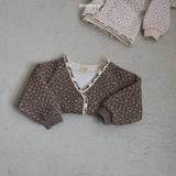 ［bebe holic］Rumi flower cardigan