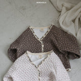［bebe holic］Rumi flower cardigan