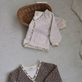 ［bebe holic］Rumi flower cardigan