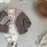 ［bebe holic］Rumi flower cardigan