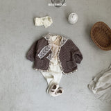 ［bebe holic］Rumi flower cardigan