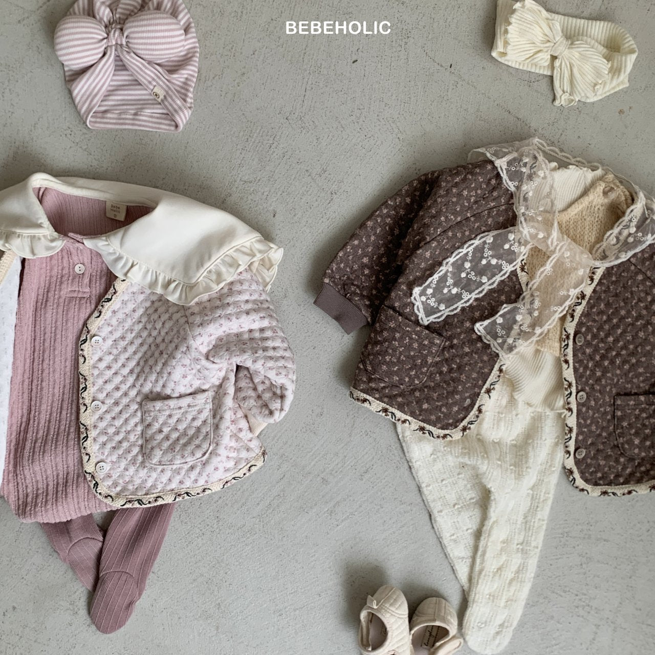 ［bebe holic］Rumi flower cardigan