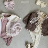 ［bebe holic］Rumi flower cardigan