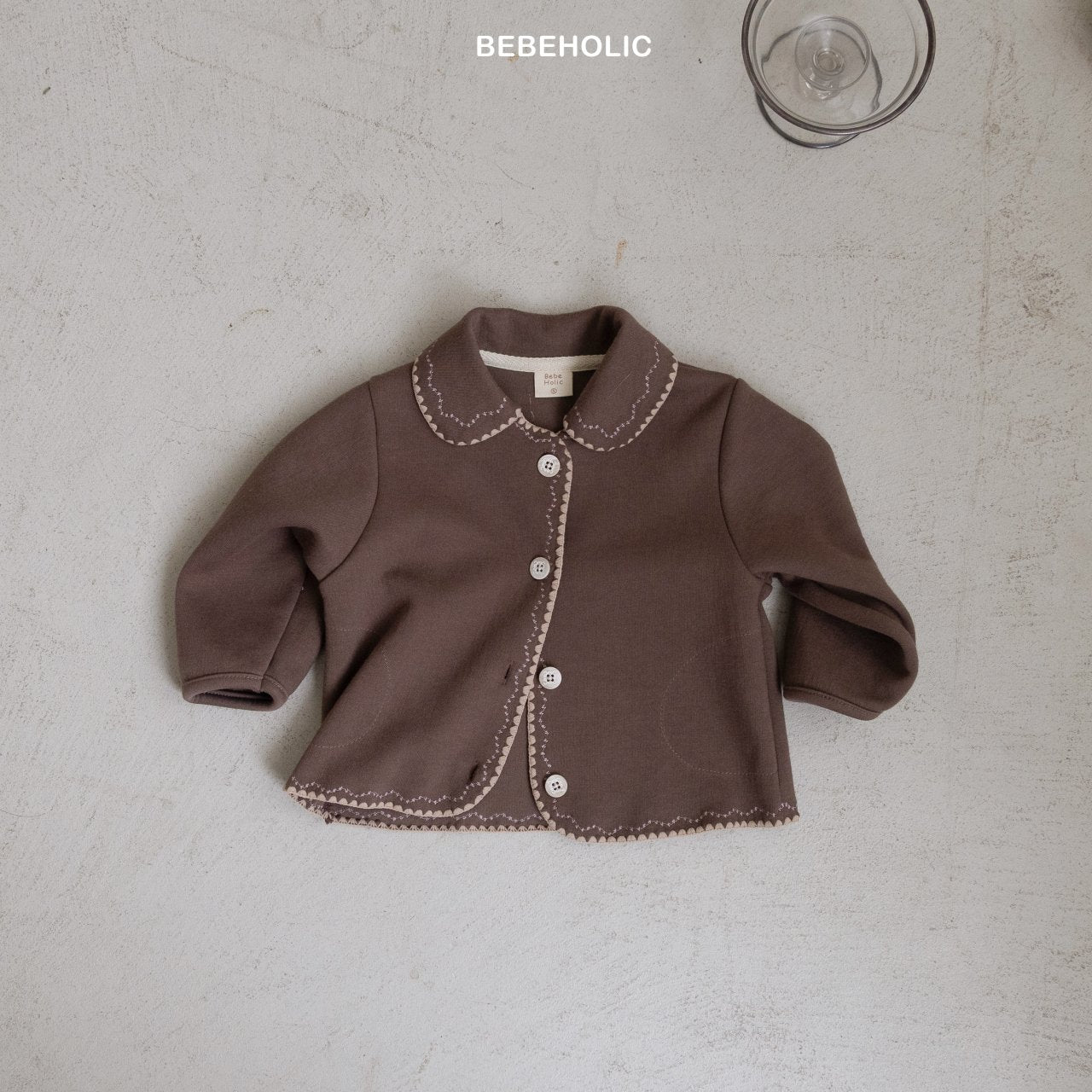 ［bebe holic］Mellow collar cardigan