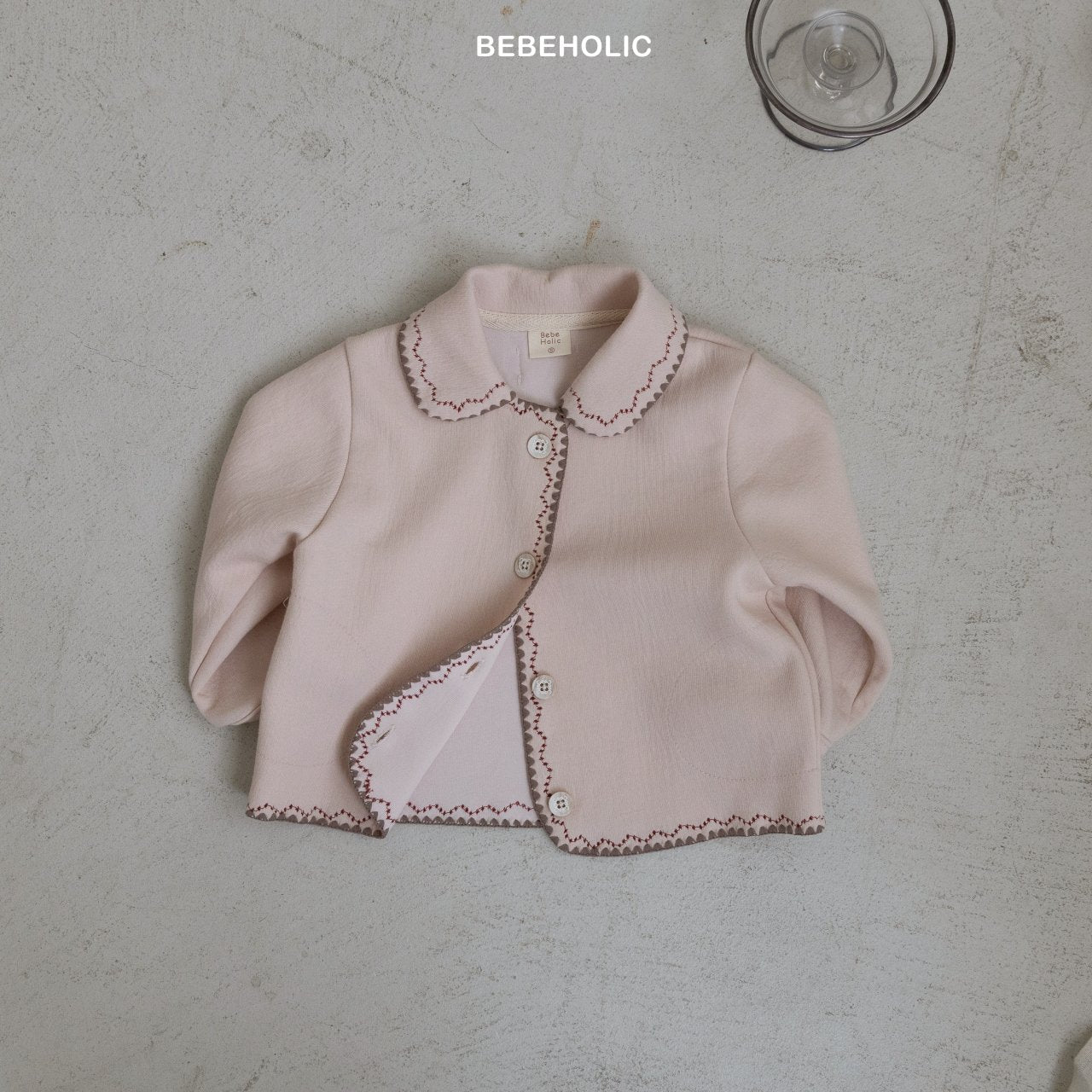 ［bebe holic］Mellow collar cardigan