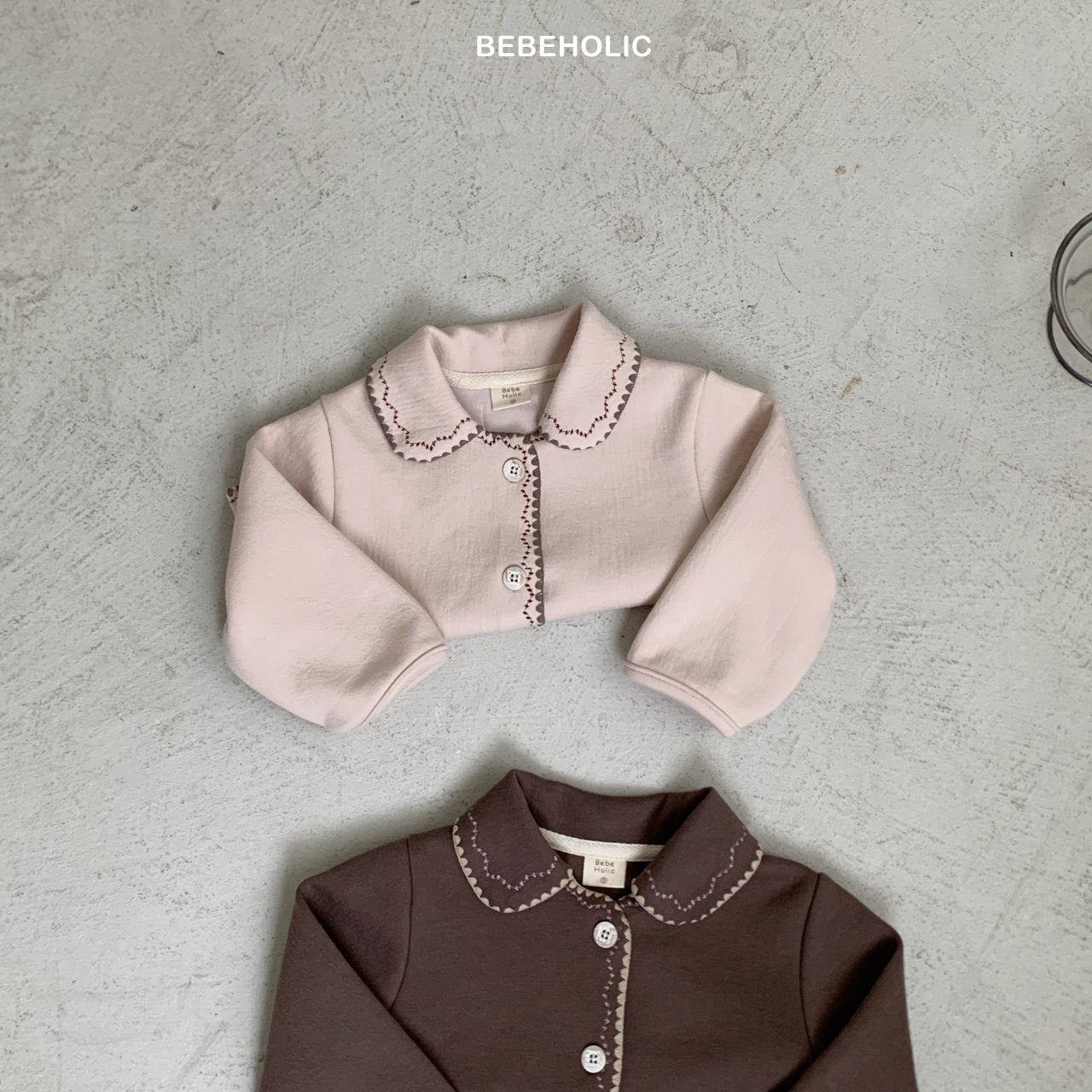 ［bebe holic］Mellow collar cardigan
