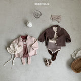［bebe holic］Mellow collar cardigan