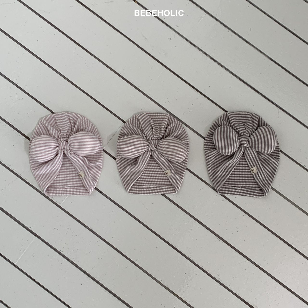 ［bebe holic］Pompom ribbon turban