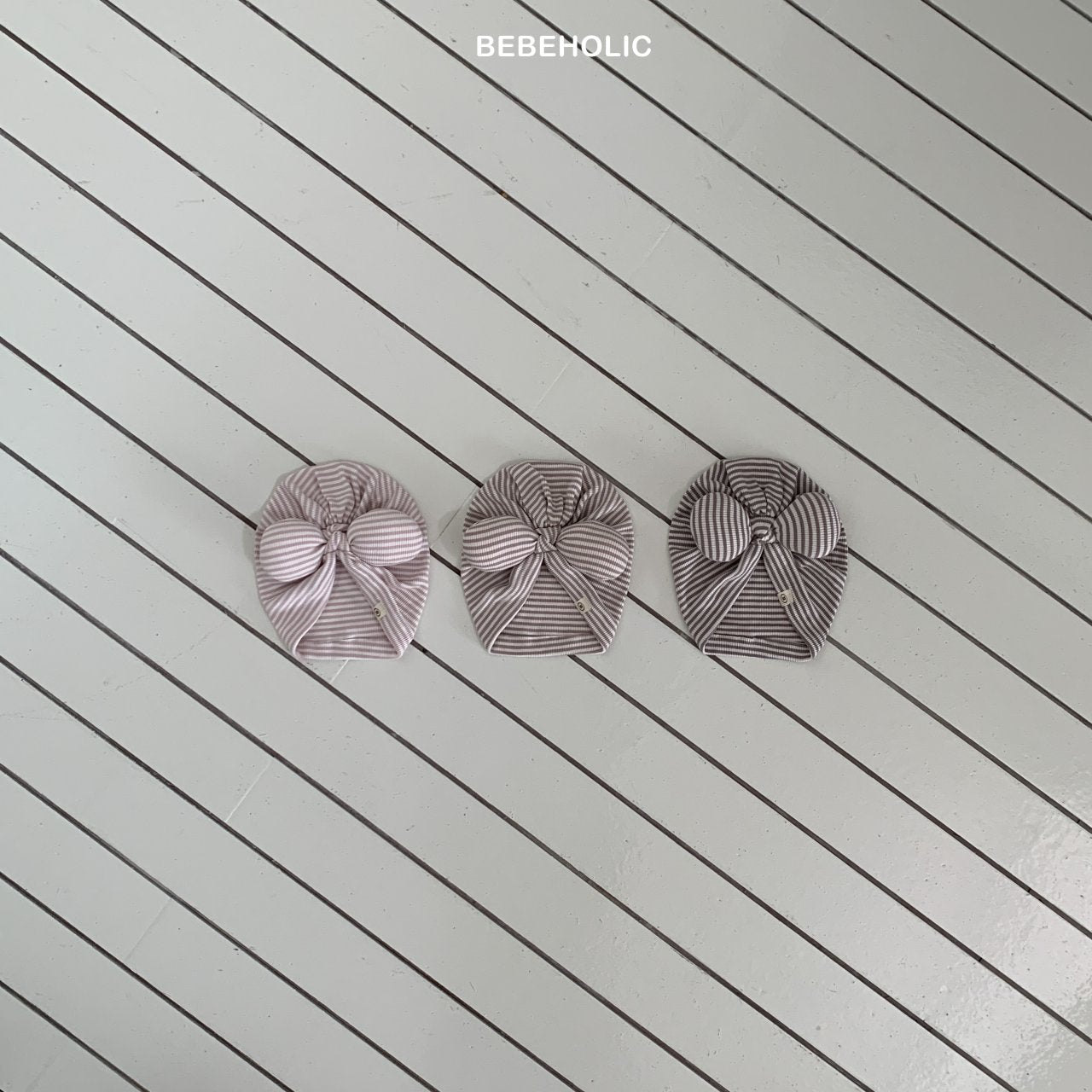 ［bebe holic］Pompom ribbon turban