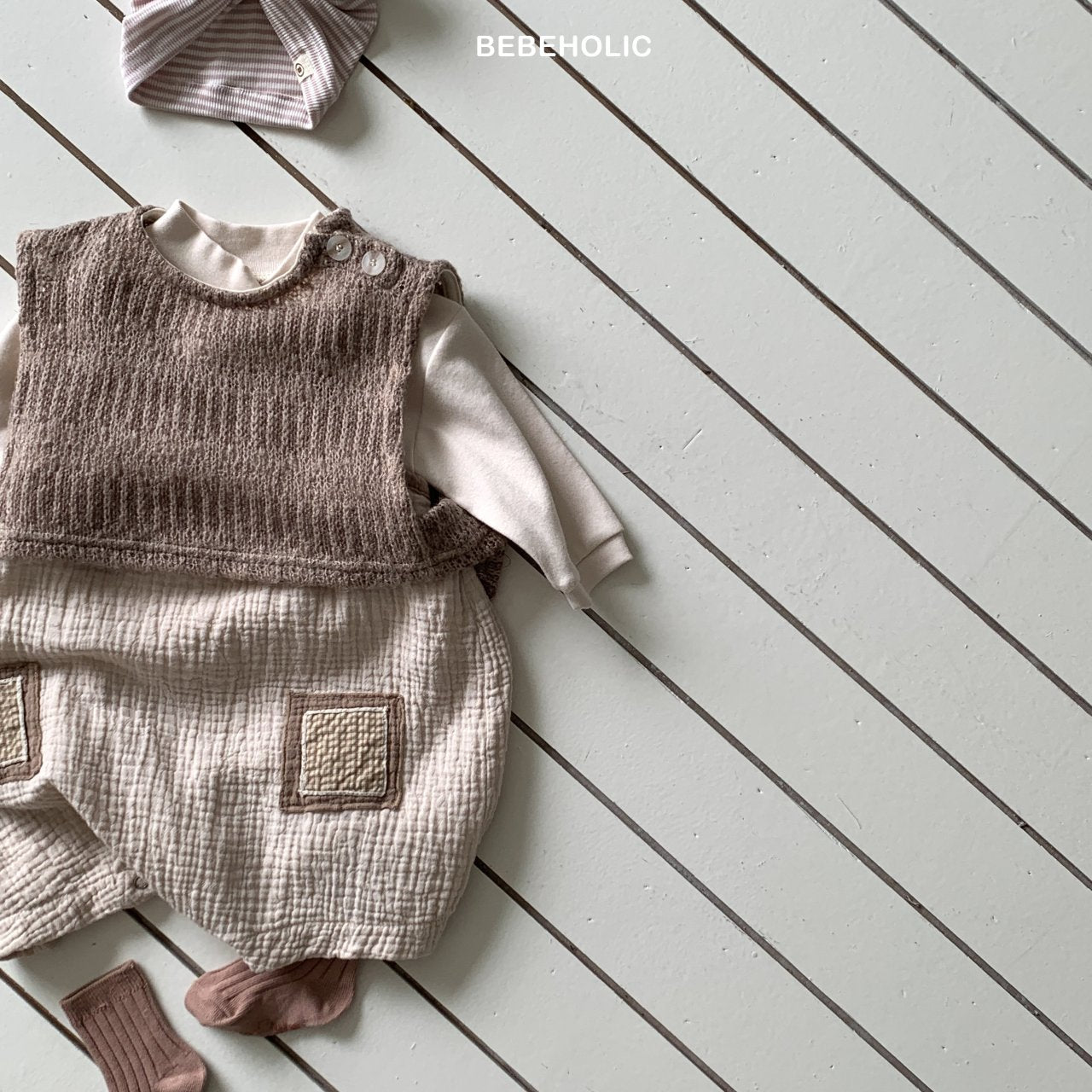 ［bebe holic］Ruka knit vest