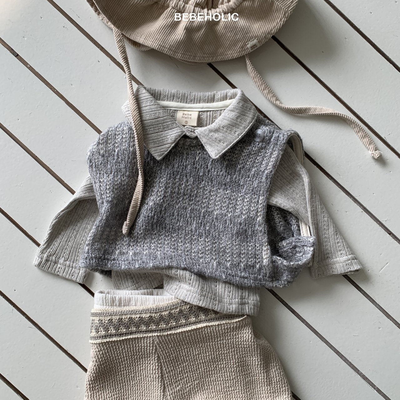 ［bebe holic］Ruka knit vest