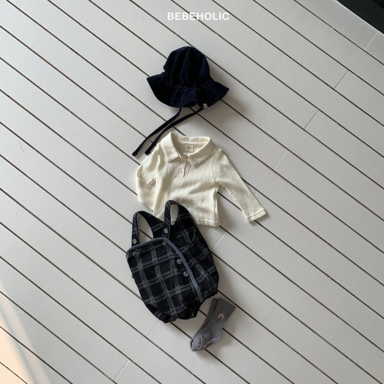 ［bebe holic］Acon collar tops