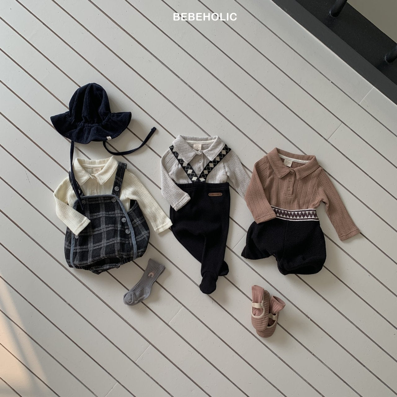 ［bebe holic］Acon collar tops