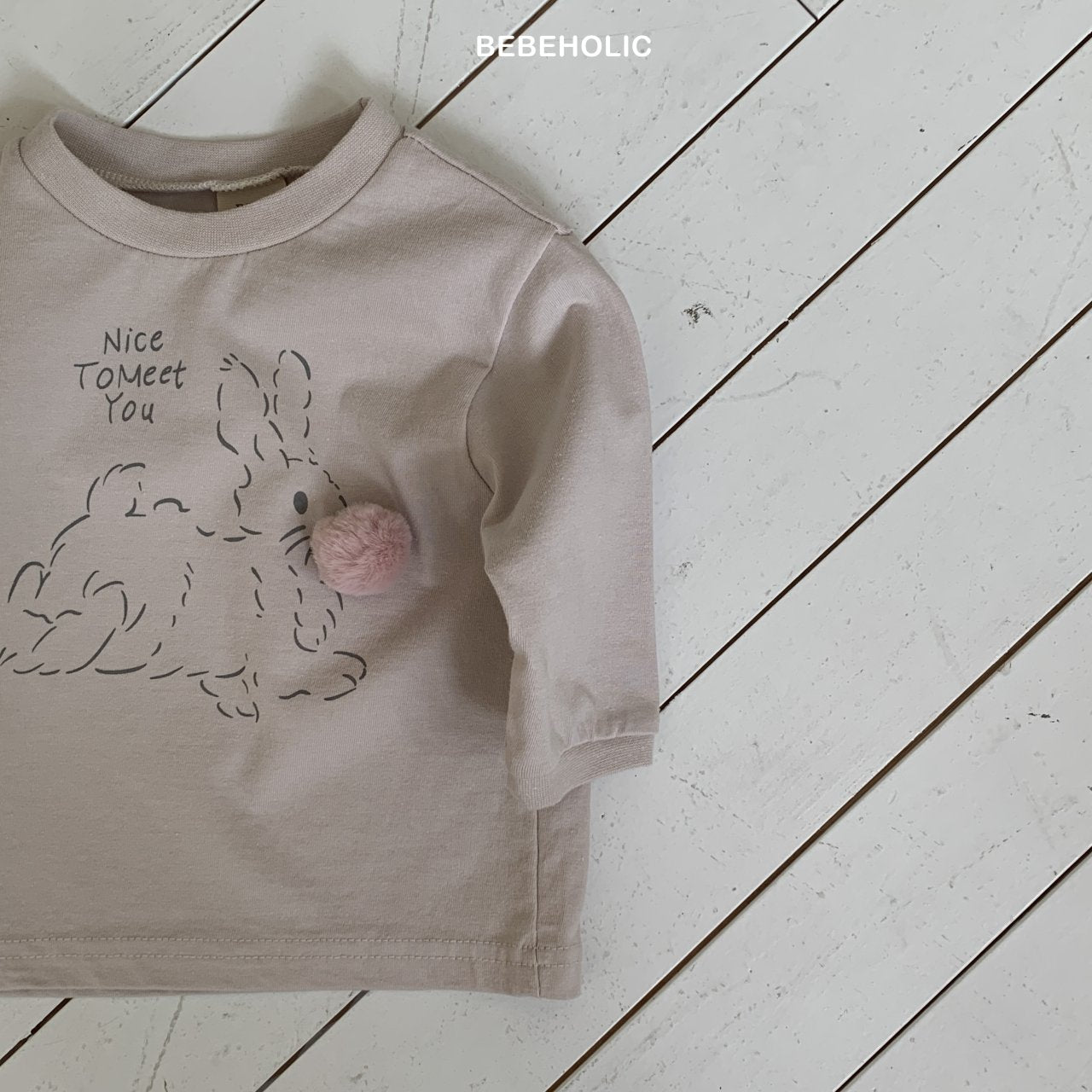 ［bebe holic］Rabbit tail tee