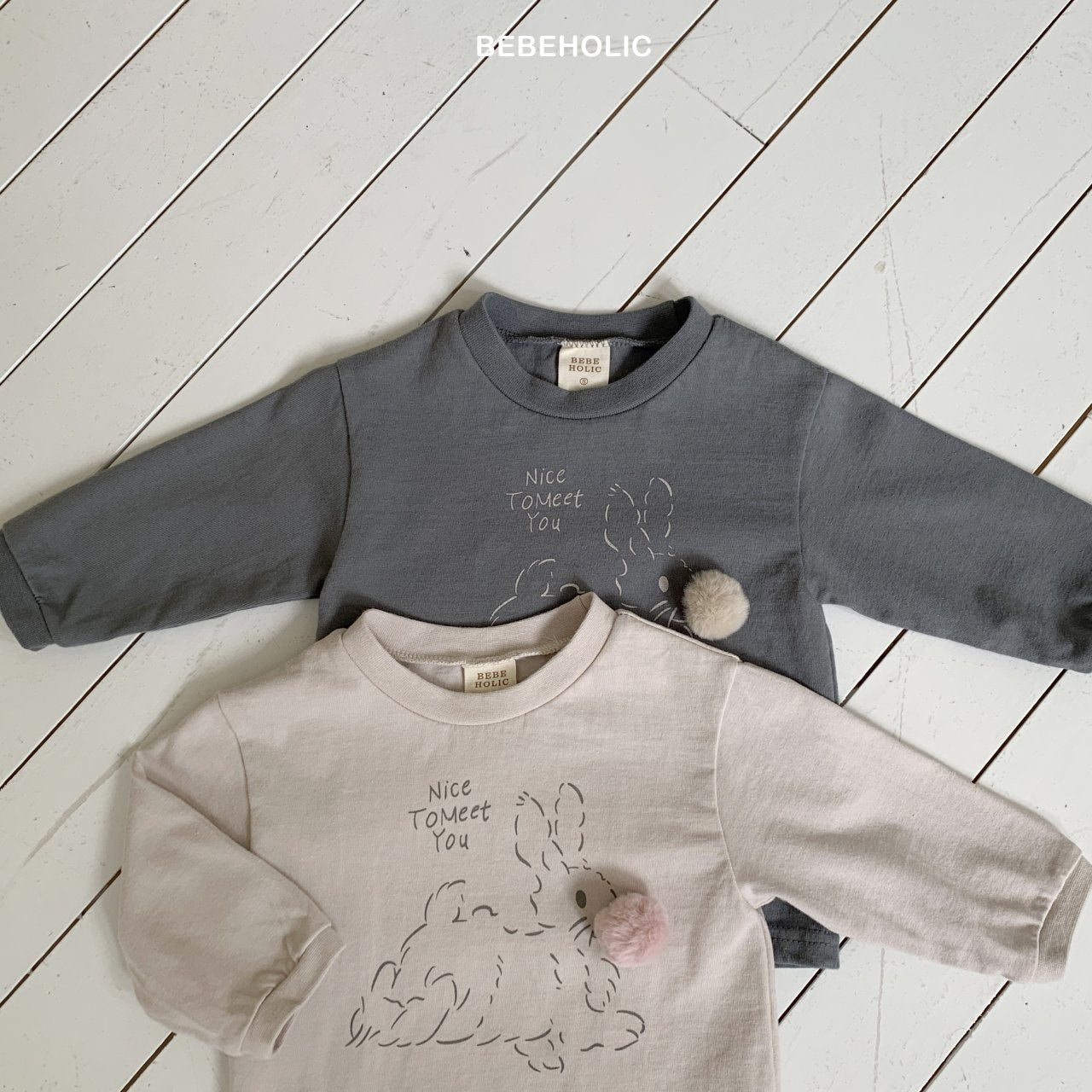 ［bebe holic］Rabbit tail tee
