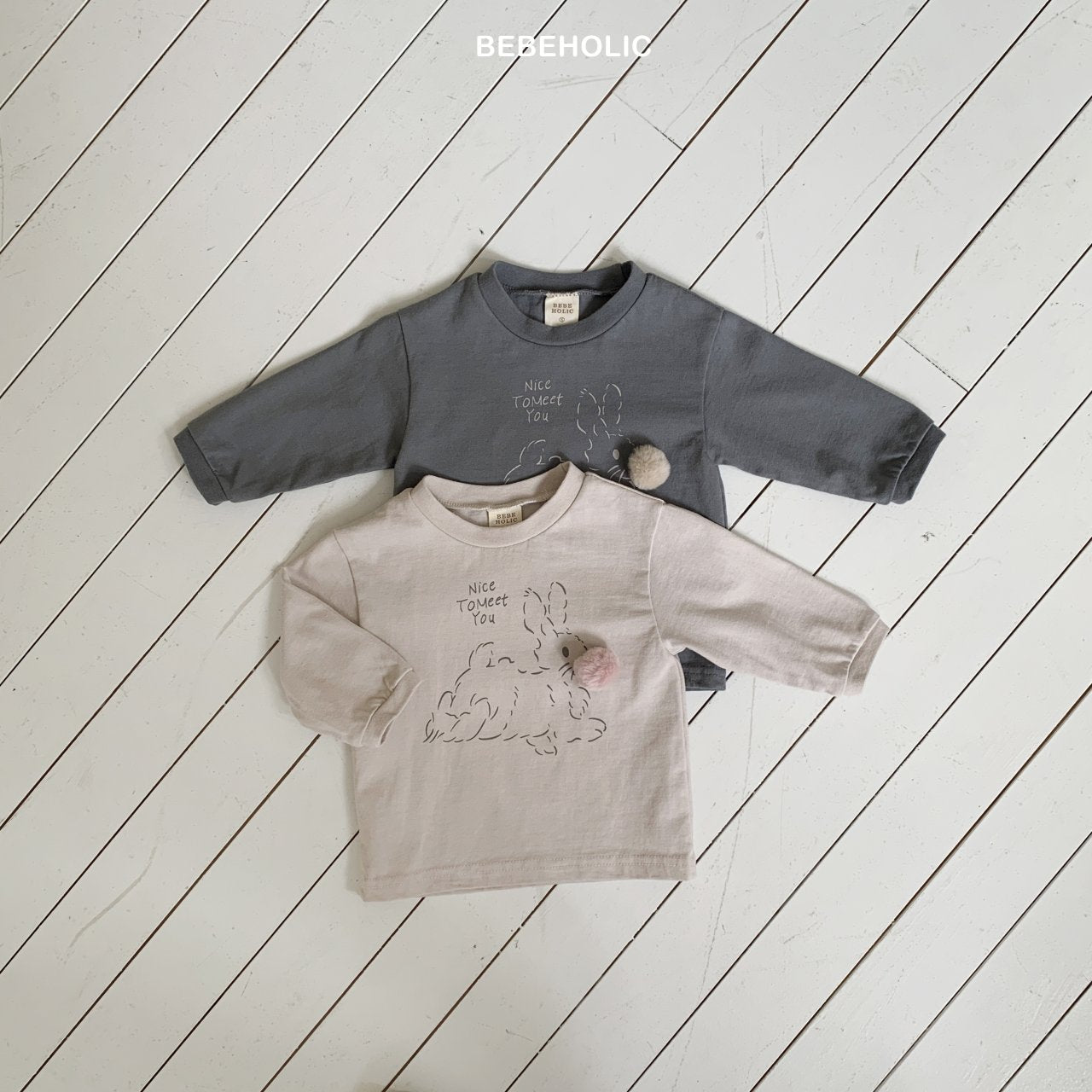 ［bebe holic］Rabbit tail tee