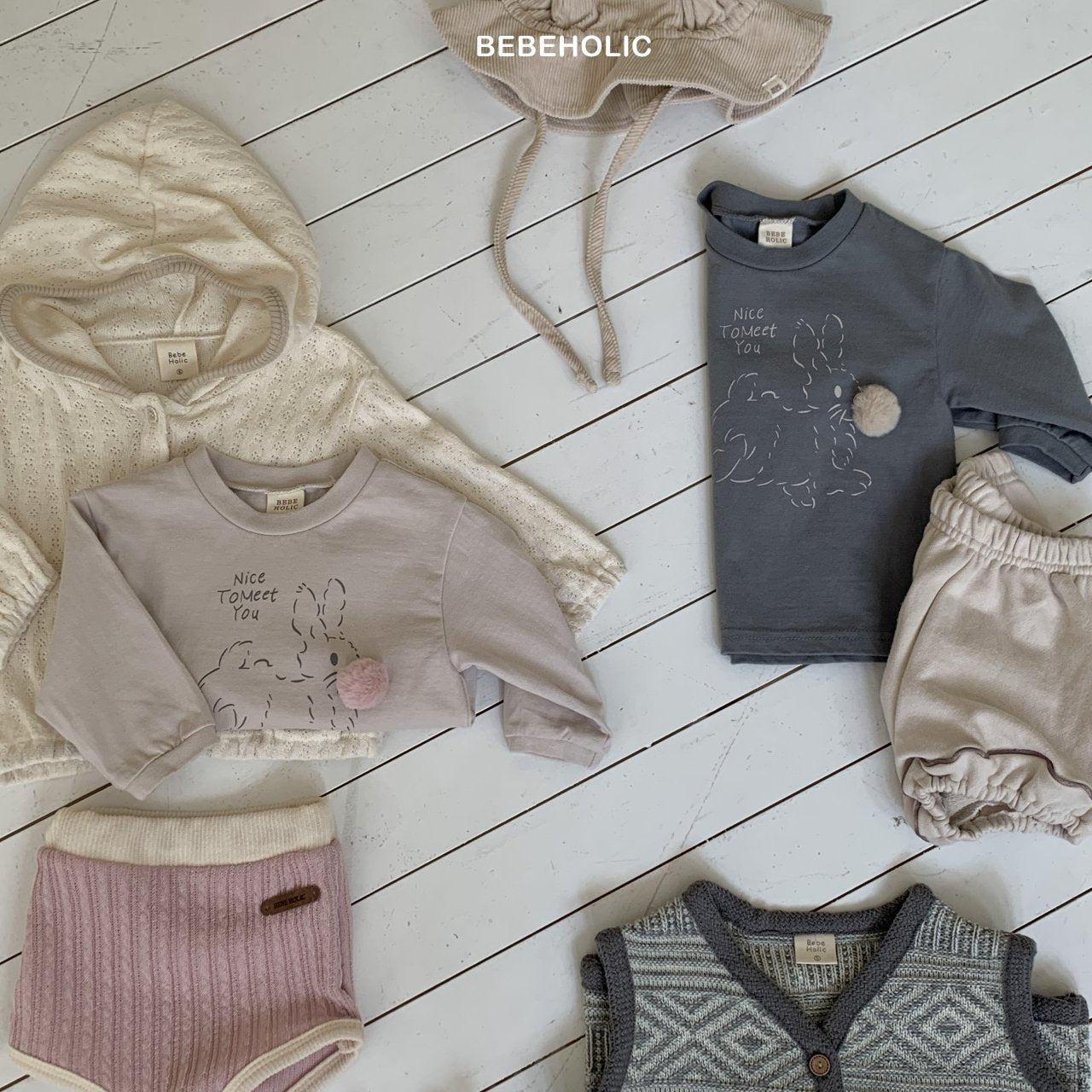 ［bebe holic］Rabbit tail tee