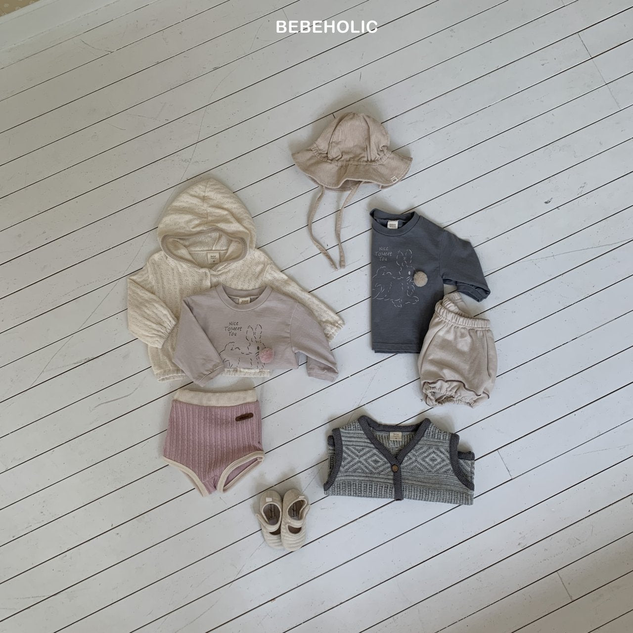 ［bebe holic］Rabbit tail tee