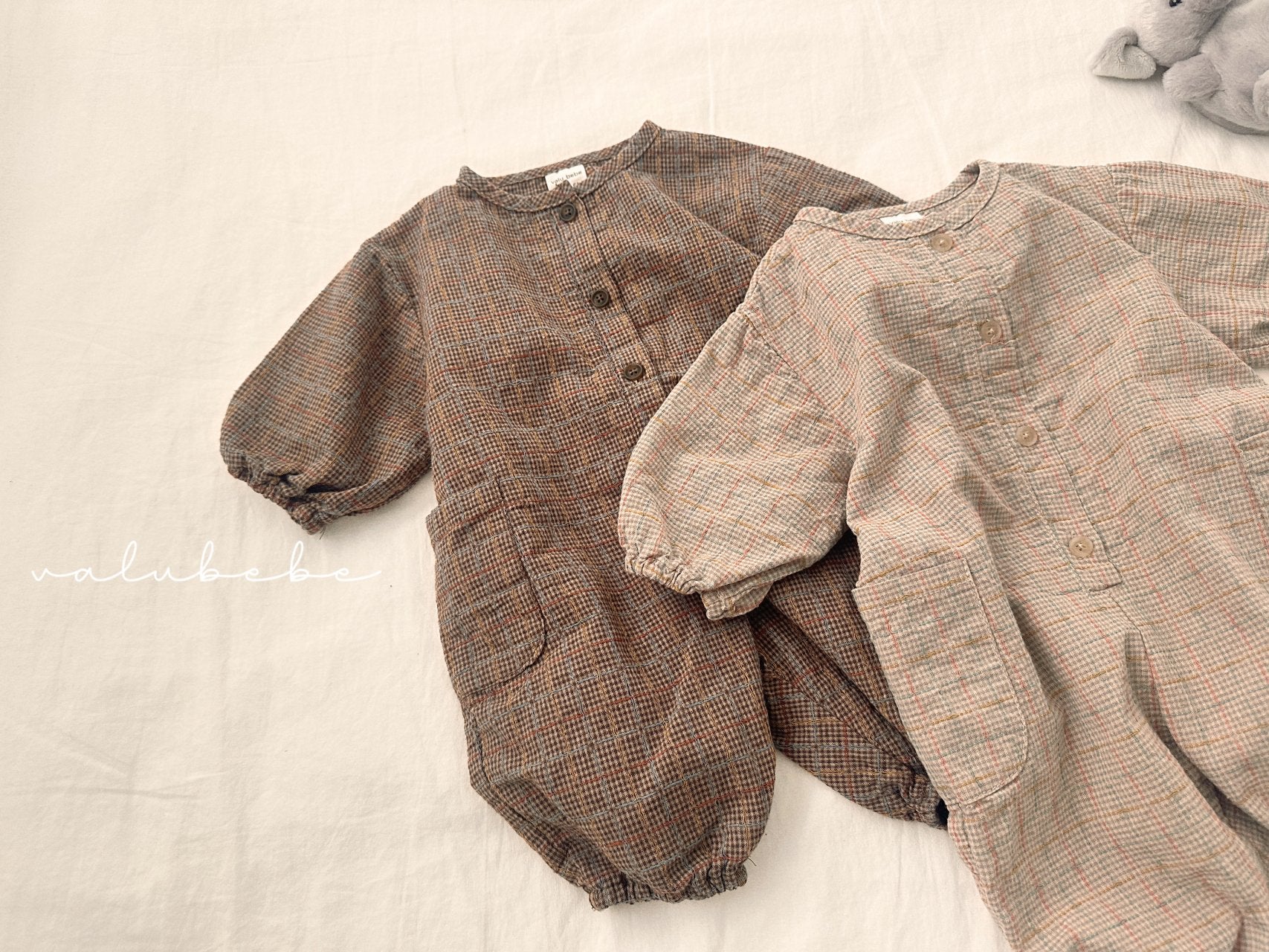 ［valubebe］Check loose suit (baby)