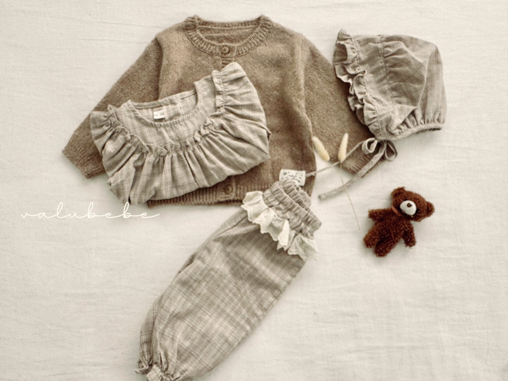 ［valubebe］Rommy frill check pants (baby)