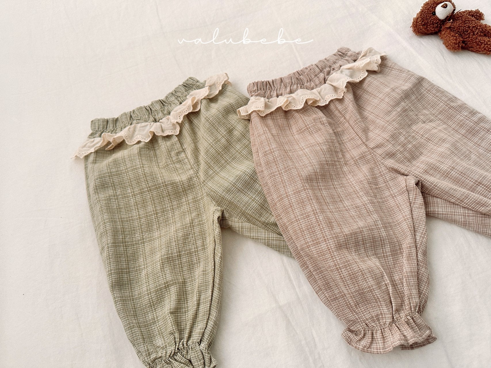 ［valubebe］Rommy frill check pants (baby)
