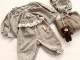 ［valubebe］Rommy frill check pants (baby)