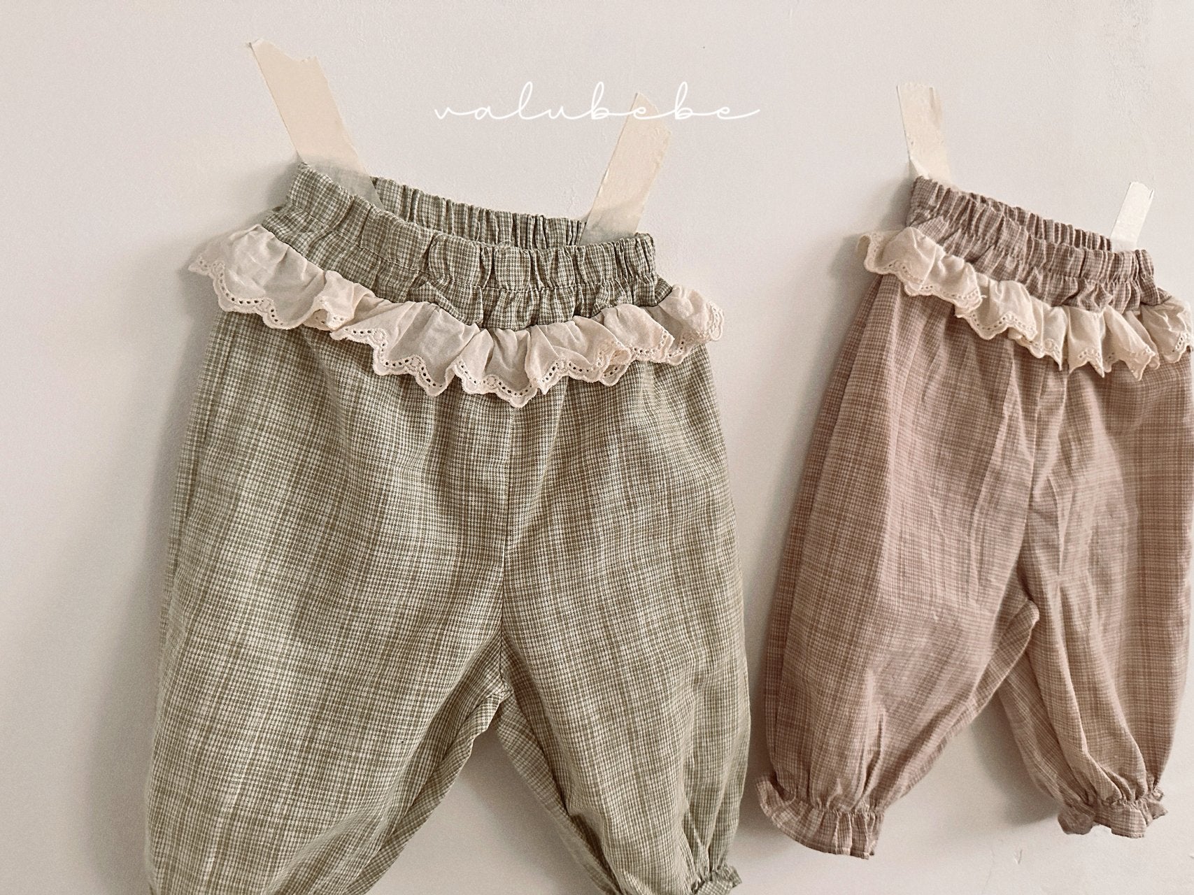 ［valubebe］Rommy frill check pants (baby)
