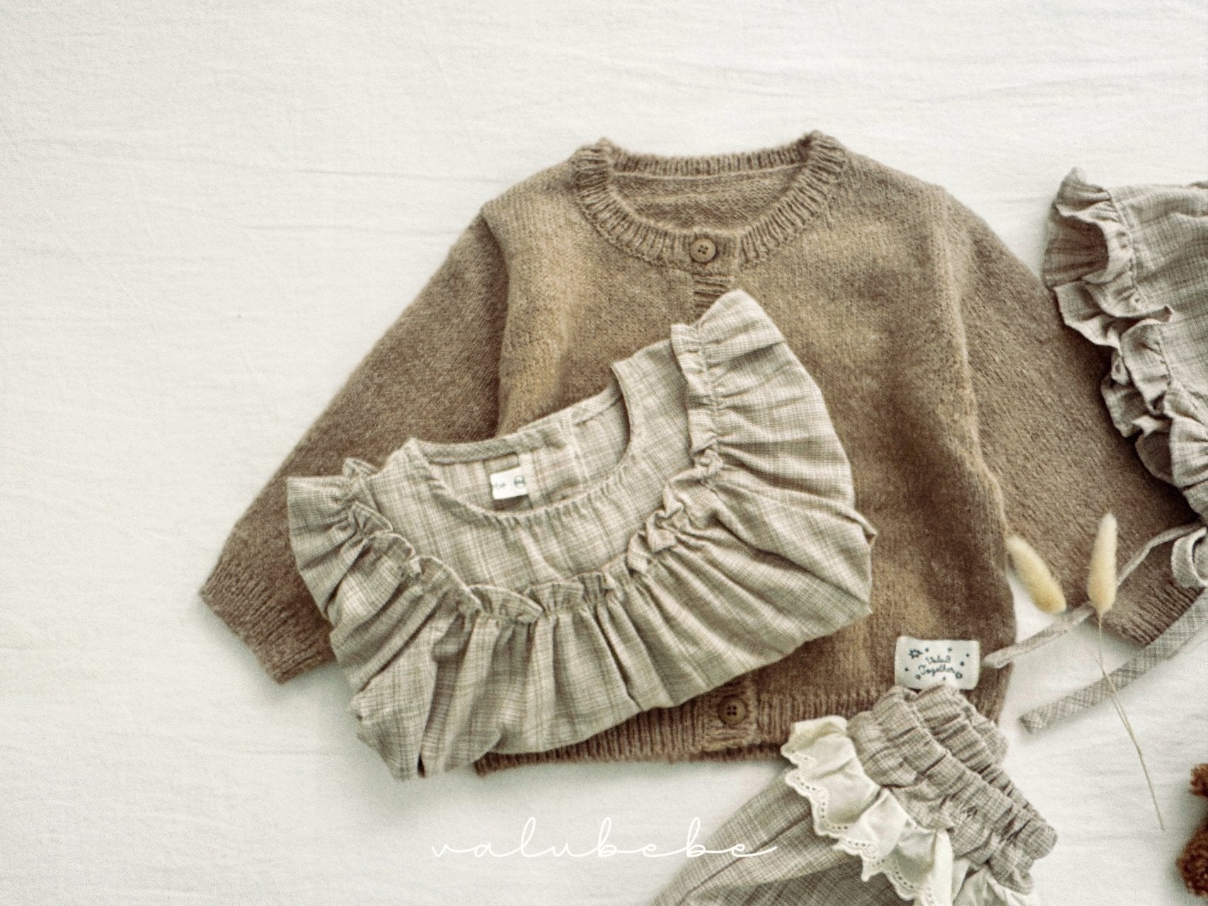 ［valubebe］Rommy frill check blouse (baby)