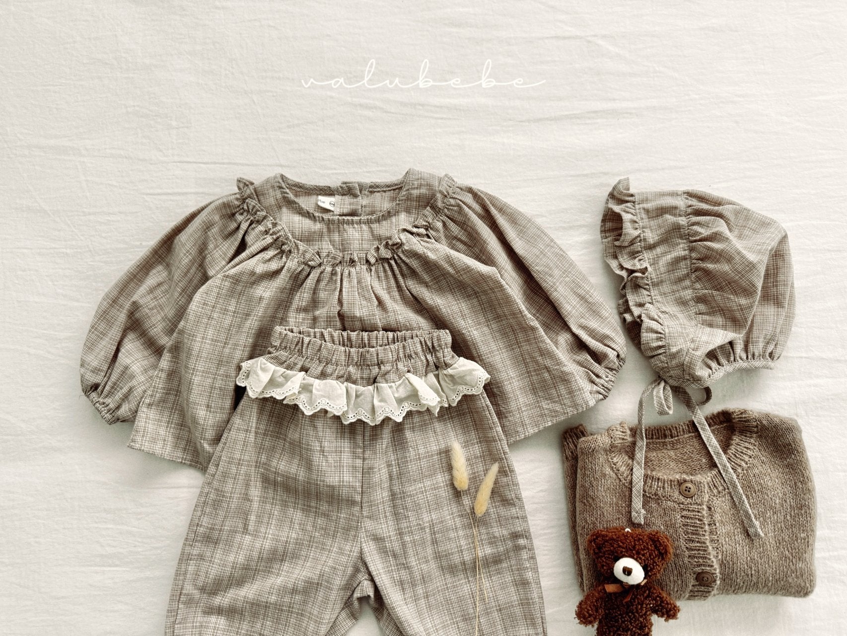 ［valubebe］Rommy frill check blouse (baby)