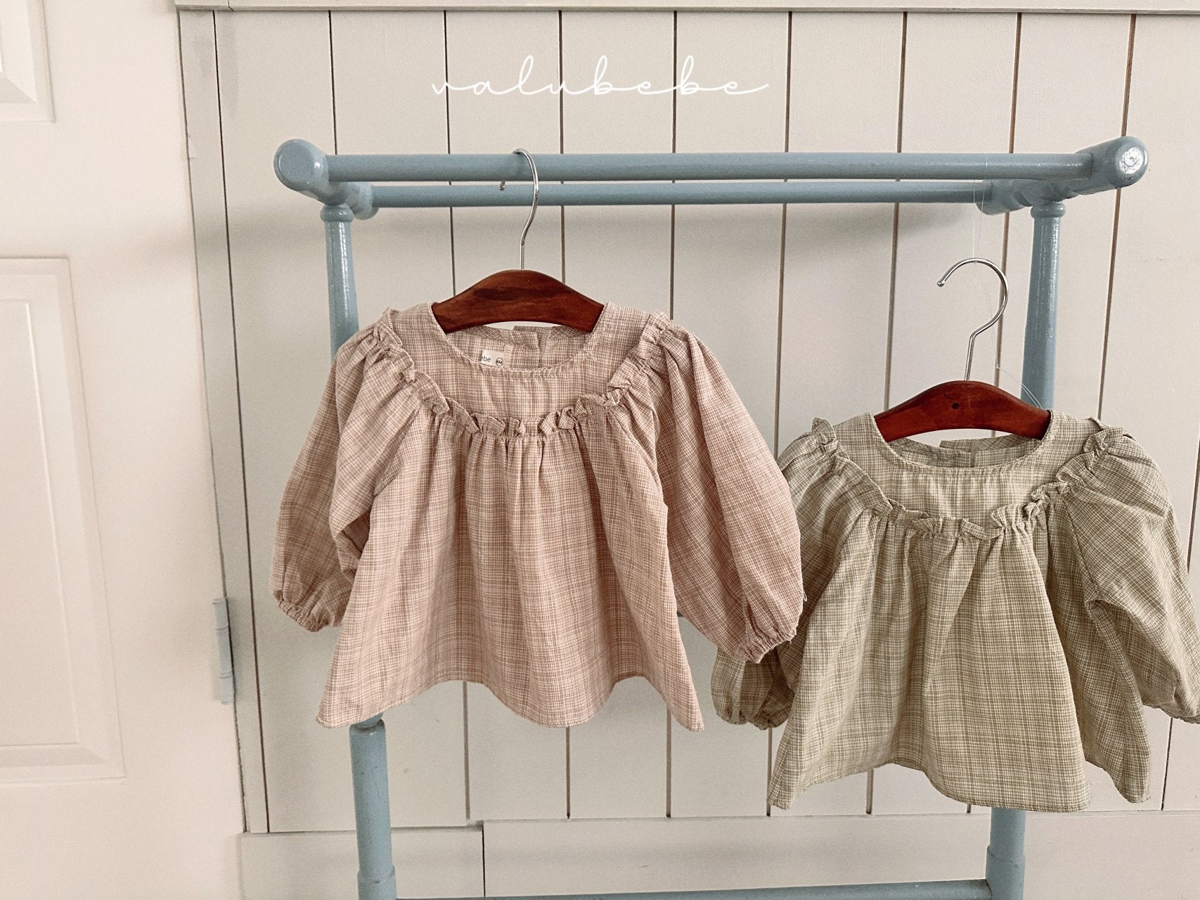 ［valubebe］Rommy frill check blouse (baby)