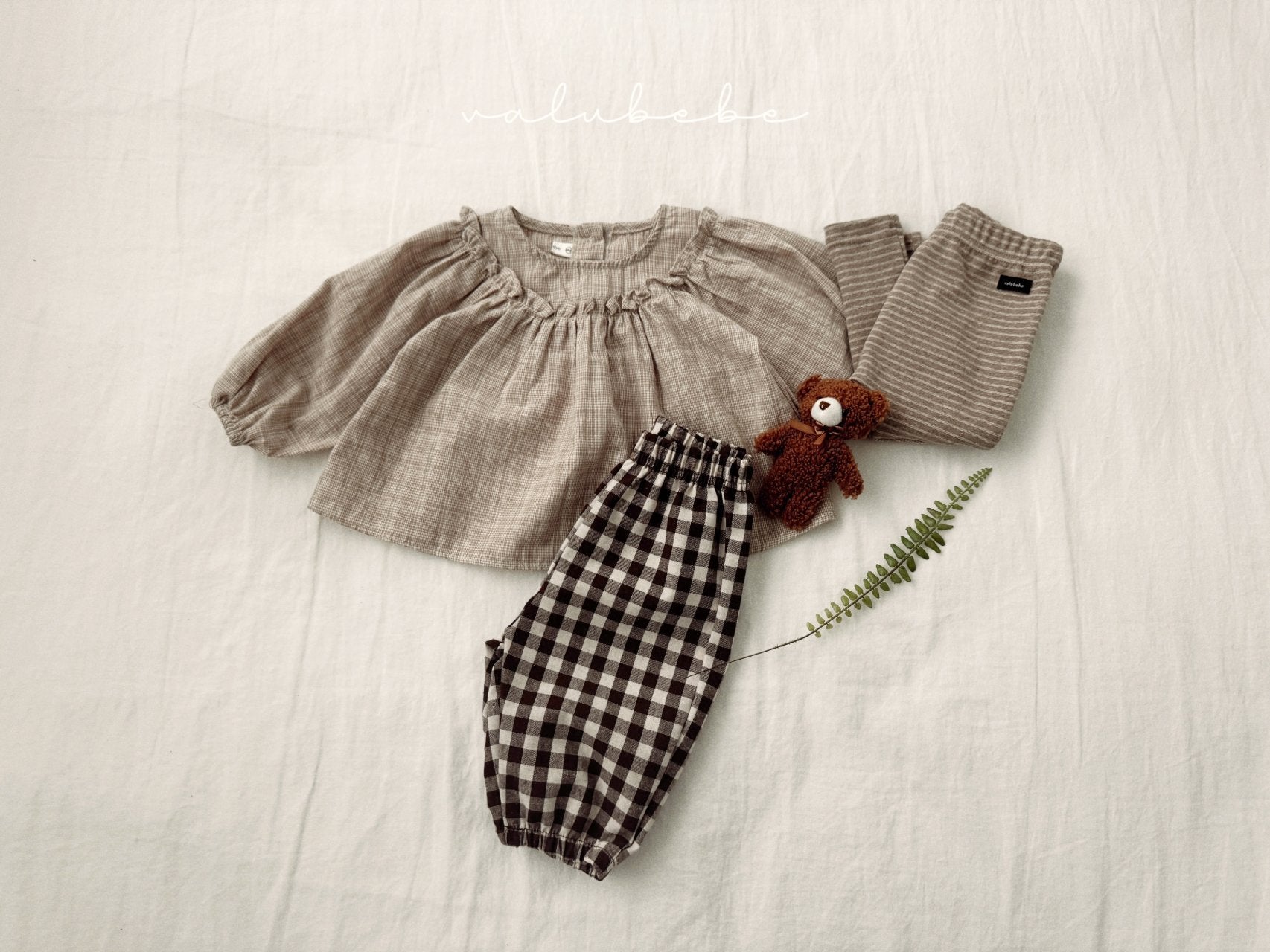［valubebe］Rommy frill check blouse (baby)