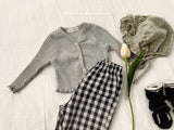 ［valubebe］Rommy frill check bonnet (baby)