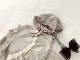 ［valubebe］Rommy frill check bonnet (baby)