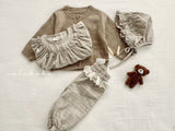 ［valubebe］Rommy frill check bonnet (baby)